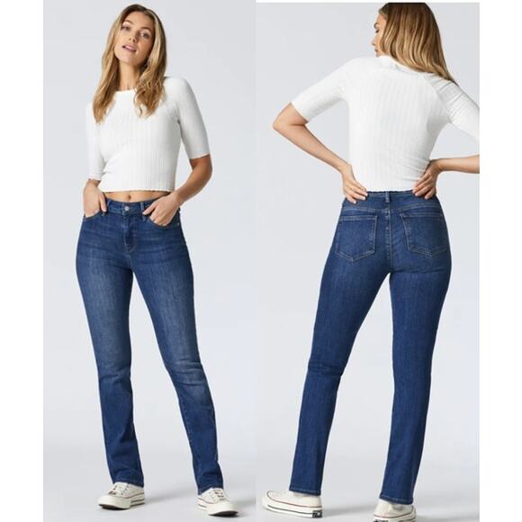 Mavi Denim - MAVI INDIGO MOVE Kendra High Rise Straight Leg‎ Stretch Jeans Women's Size 30*